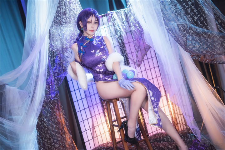 《旗袍源赖光》：菌烨tako的东方仙子之美-推图猫