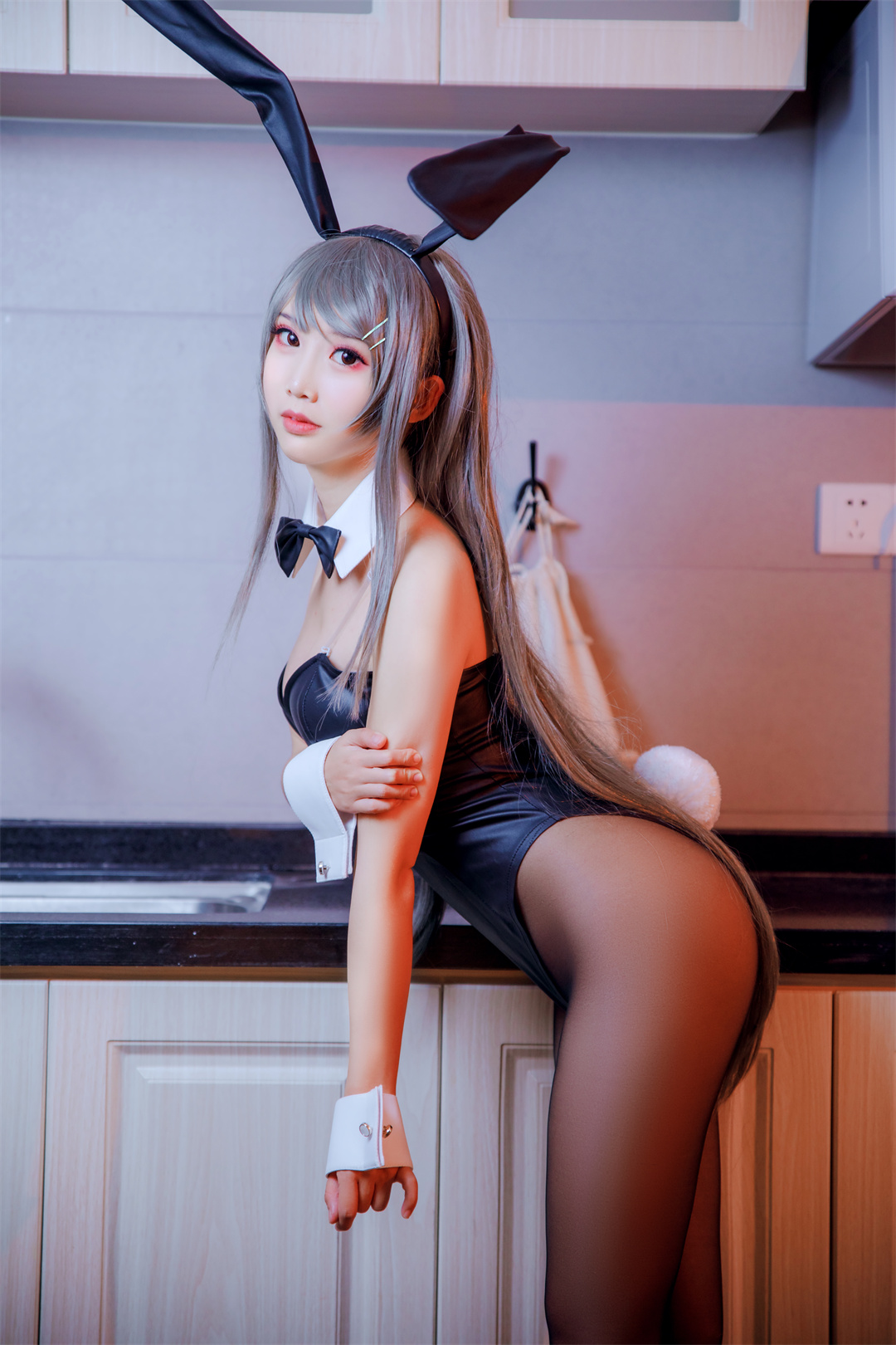 樱岛麻衣兔女郎，面饼仙儿用镜头描绘的奇幻美
